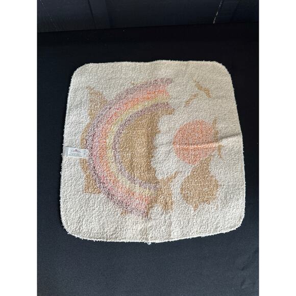 Vintage Cannon Retro Rainbow and Brown Hand towel Set of 8 Made in USA - Picture 6 of 12